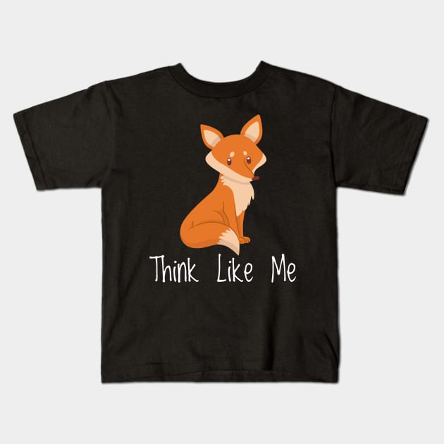 Fox CARTOON ILLUSTRATION lovely gift Kids T-Shirt by Midoart